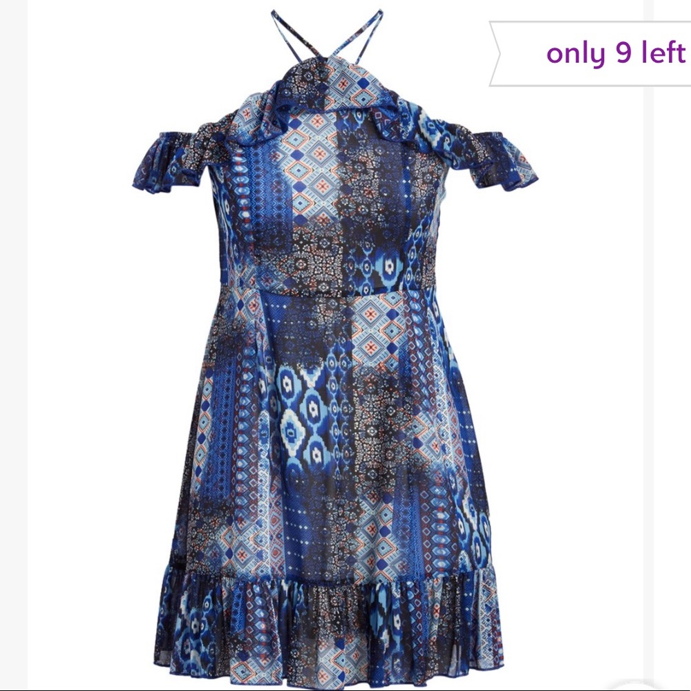 Ruffle Off Shoulder Dress Size 2X